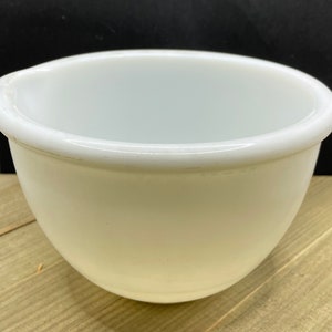 Milk Glass Mixing Bowl