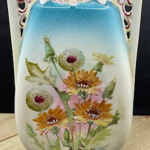 Handpainted Victorian Vase-Austria