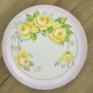 P.T. Bavaria Handpainted Studio Plate, signed by artist, Bavaria