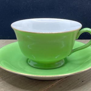 Noritake Blue Teacup with Saucer