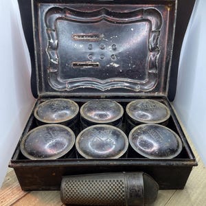 Antique Travel Spice Tin
