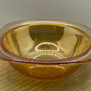 Orange Carnival Glass Candy Dish