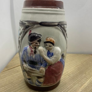 Vintage Paar Bierkrug
