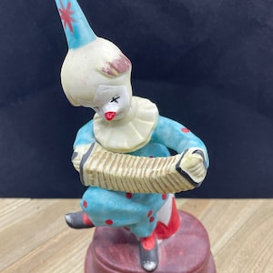 Accordion Clown Figurine