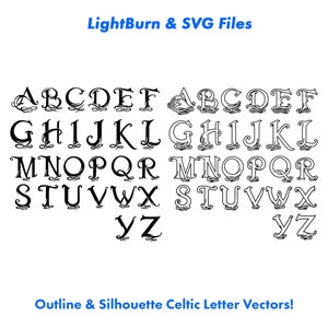 100 Celtic Knot Designs, Outline, Silhouette Lightburn Art Library Digital File Download & SVG Files, Cross, Druid, Clovers, Heritage image 8