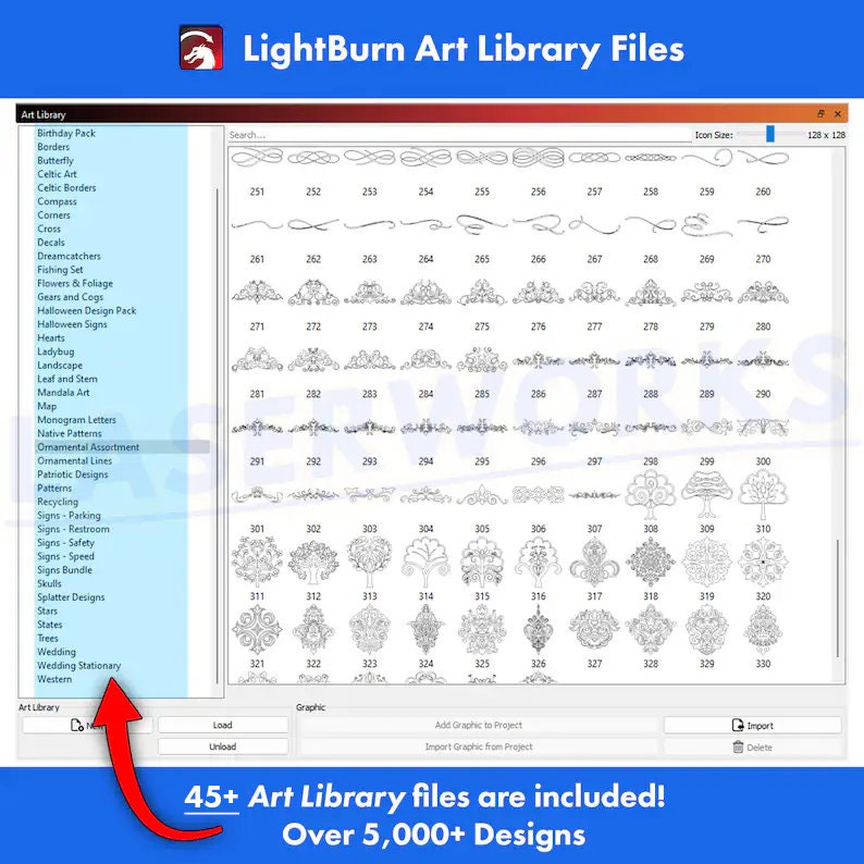 Lightburn Art Library File Bundle: 5000+ Vector Designs (digital ...