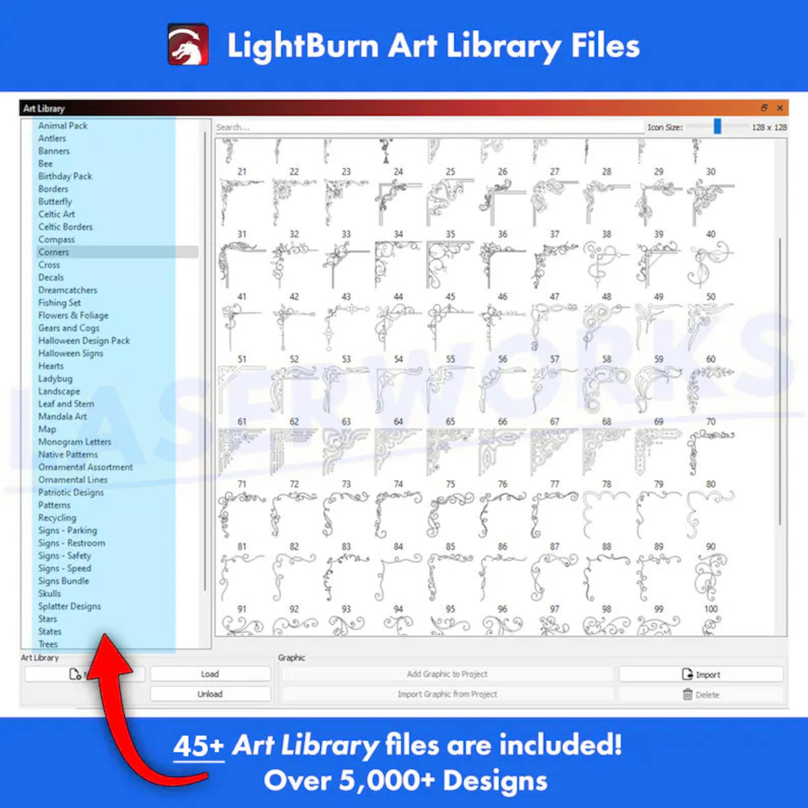 Lightburn Design Library Lightburn Art Library File Bundle: 5000+ Vector Designs (digital ...