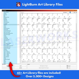 Lightburn Design Library Lightburn Art Library File Bundle: 5000+ Vector Designs (digital ...