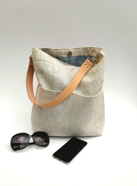 linen diaper bag