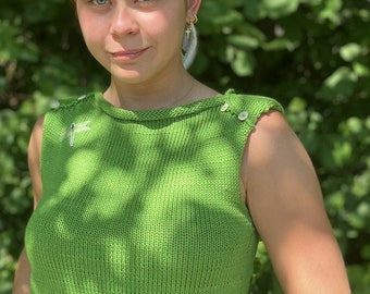 Natural green tunic