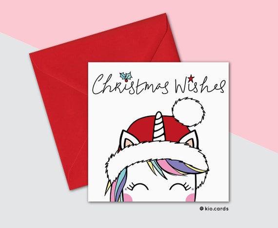 Carte De Noel De Licorne Carte Magique De Licorne De Noel Etsy Carte De Noel De Licorne Carte Magique De Licorne De Noel Etsy