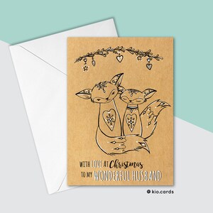 Wonderful Husband Christmas Card, Romantic Christmas Card, Husband Xmas ...