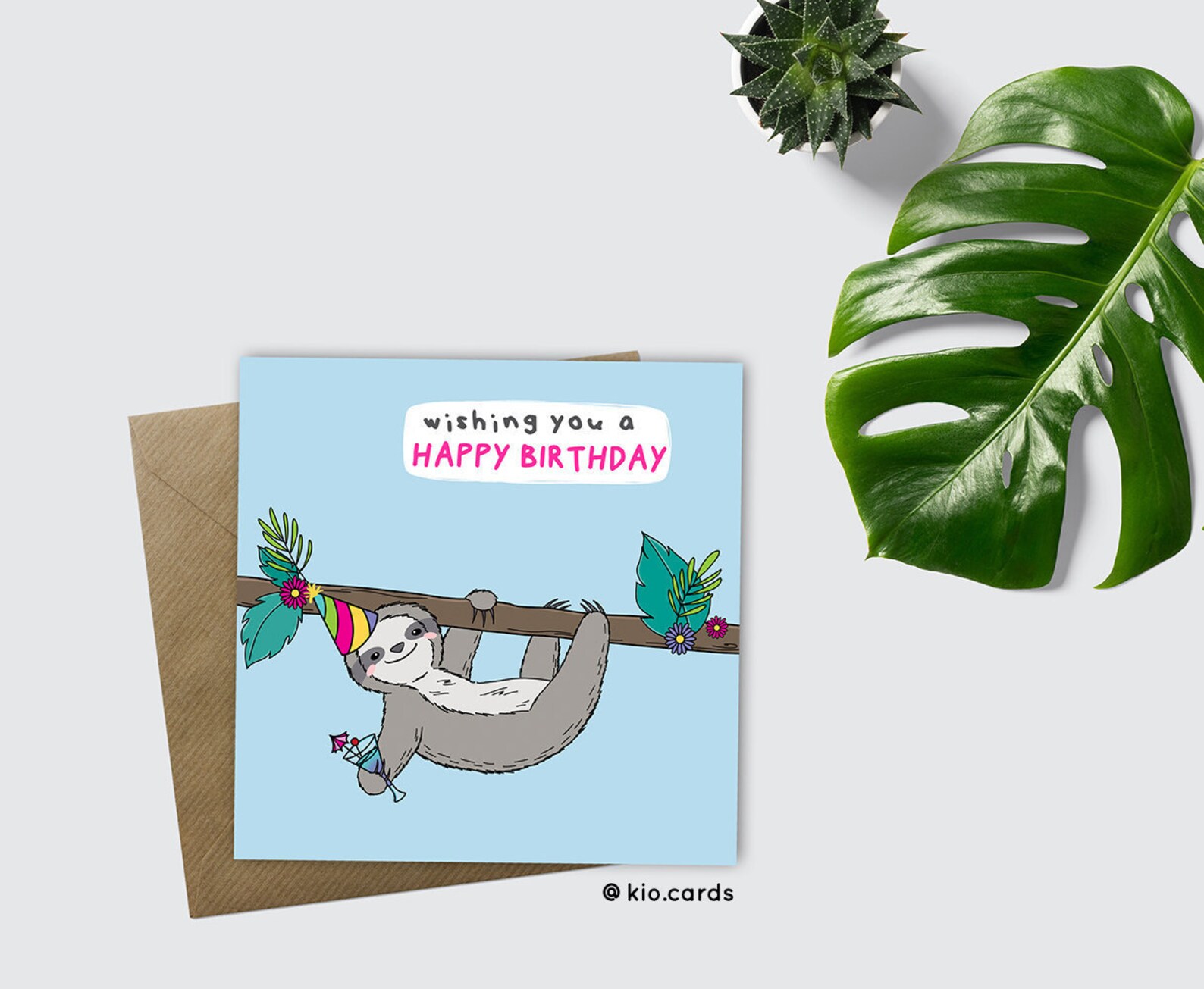 FaultierGeburtstagskarte alles Gute zum Geburtstag Faultier Etsy Schweiz