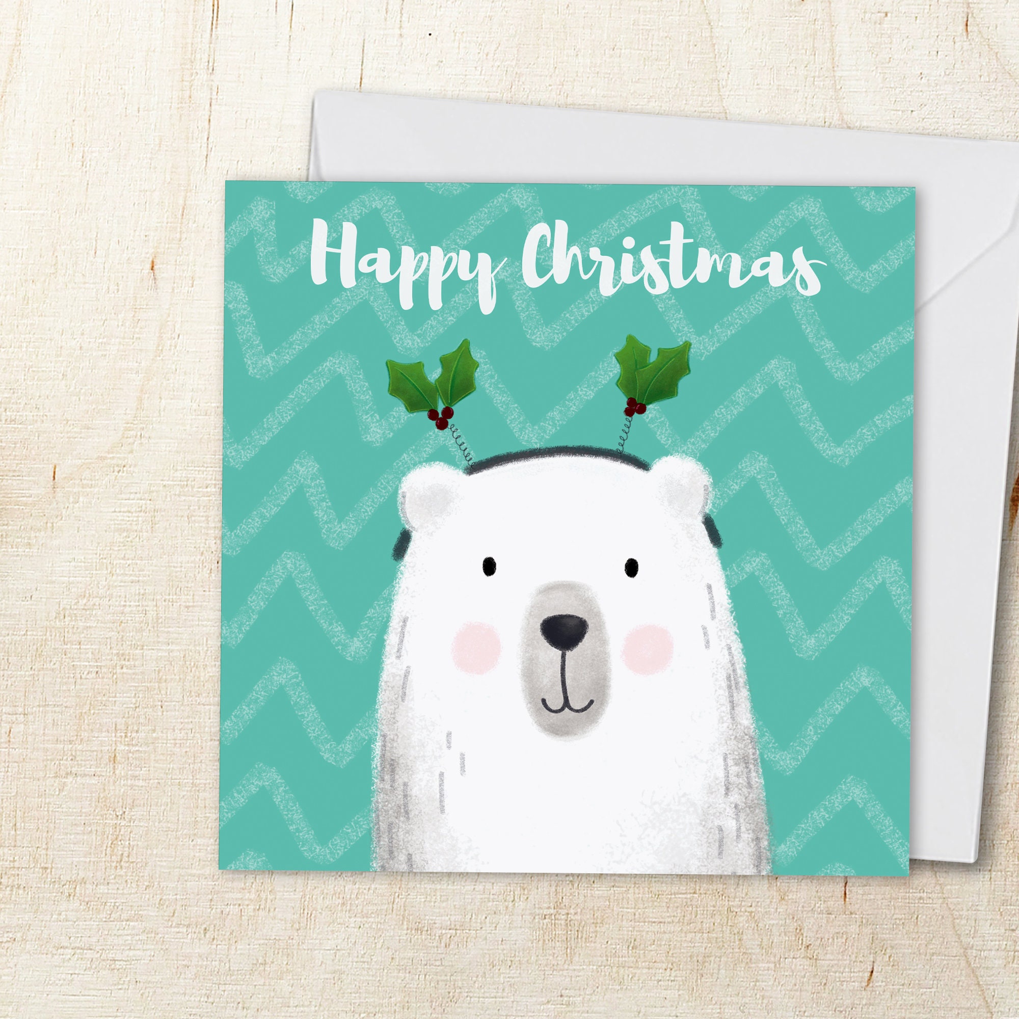 Bear christmas cards Clearance