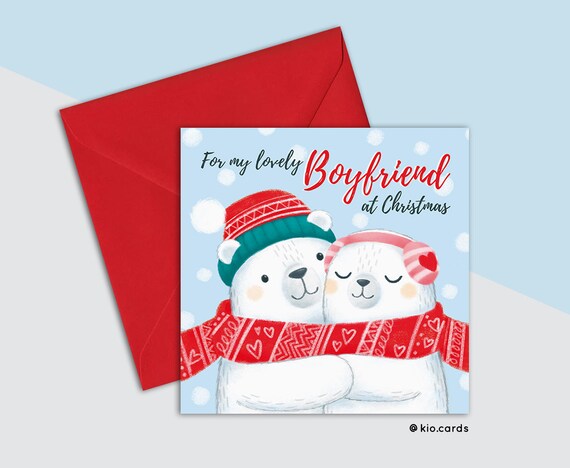 cute boyfriend christmas cards