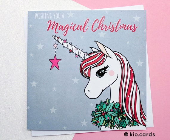 Luxury 77 Christmas Unicorn Card