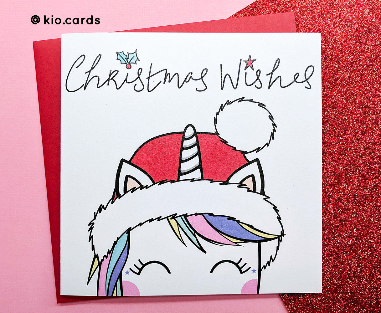 Unicorn Christmas Cards Pack of 7 Unicorn Cards Magical - Etsy UK