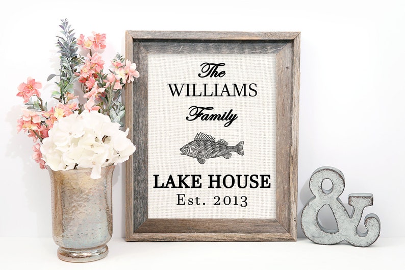 Lake House Decor Lake House Sign Personalized Lake House Etsy
