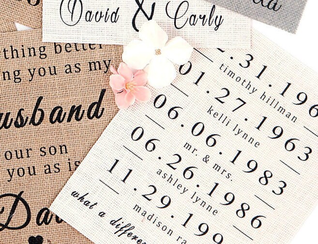 What a Difference a Day Makes Burlap Print Personalized Etsy