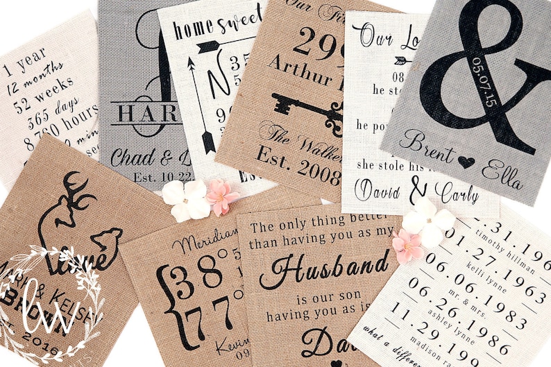 What A Difference A Day Makes Burlap Cotton or Canvas Print Etsy