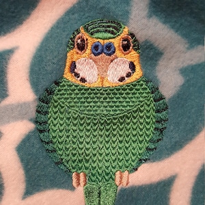 Digitized Budgie Parakeet Machine Embroidery Design
