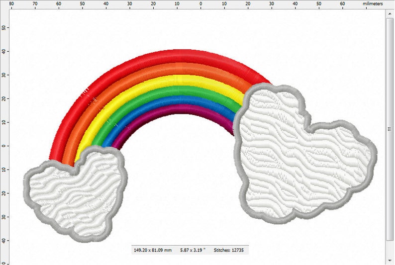 Love Rainbow Machine Embroidery Design - Etsy