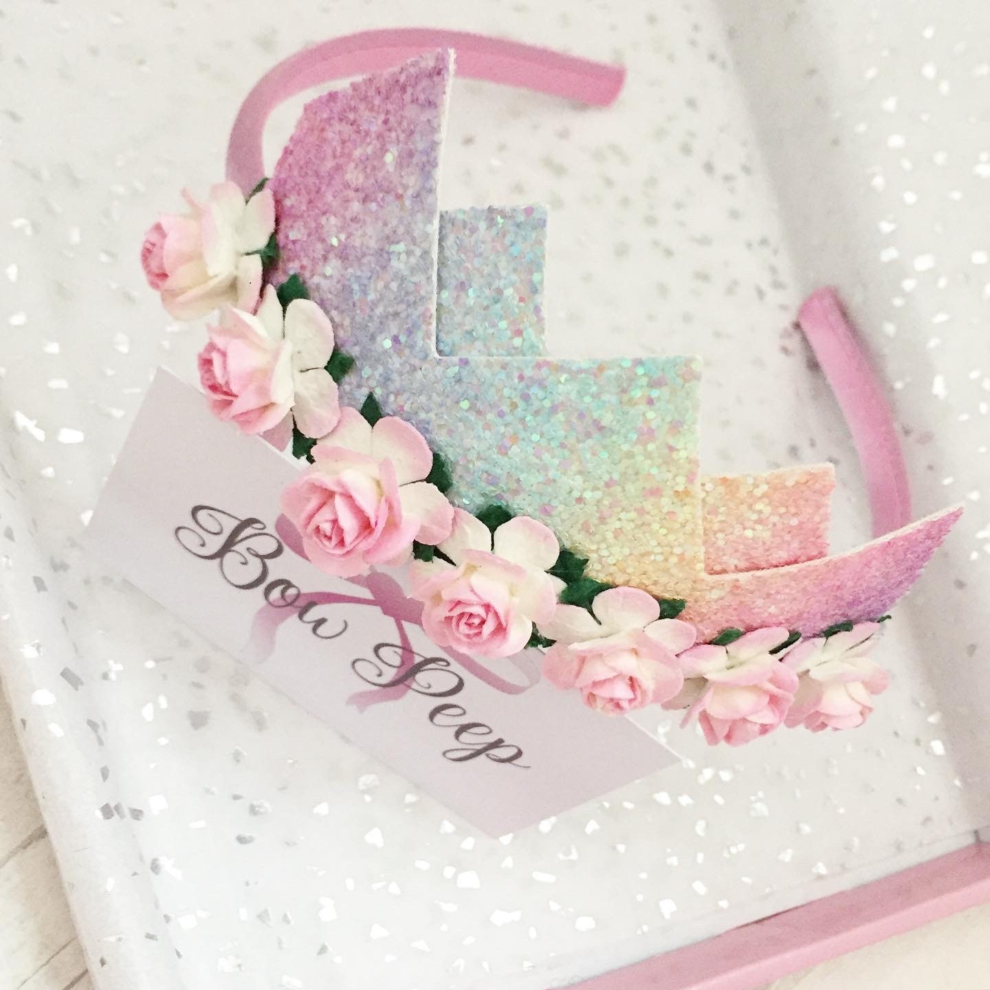 Rainbow Tiara Tiara Crown Rainbow Crown Completely Etsy