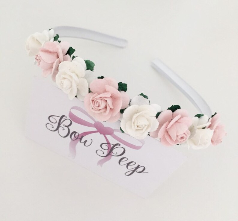 ROSE FLOWER ALICEBAND TIARA* Wedding Hair Accessories*Bridesmaid*Flowergirl*Boho ROSE FLOWER ALICEBAND TIARA* Wedding Hair Accessories*Bridesmaid*Flowergirl*Boho