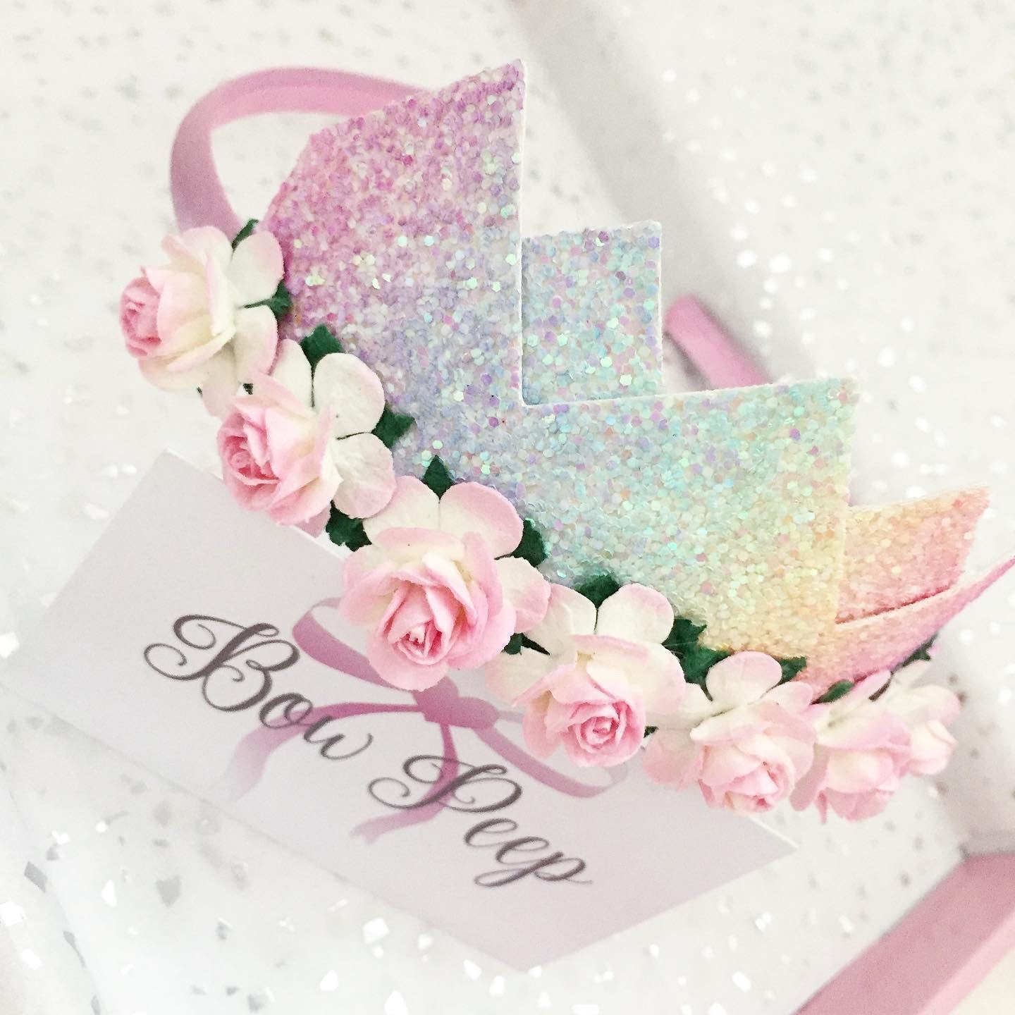 Rainbow Tiara Tiara Crown Rainbow Crown Completely Etsy