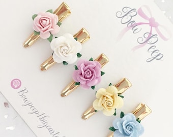 Baby fringe clips, hair clips, mini clips, baby hair clips, my first hair clip, clips for babies, tiny hair clips, flower girl hair clip