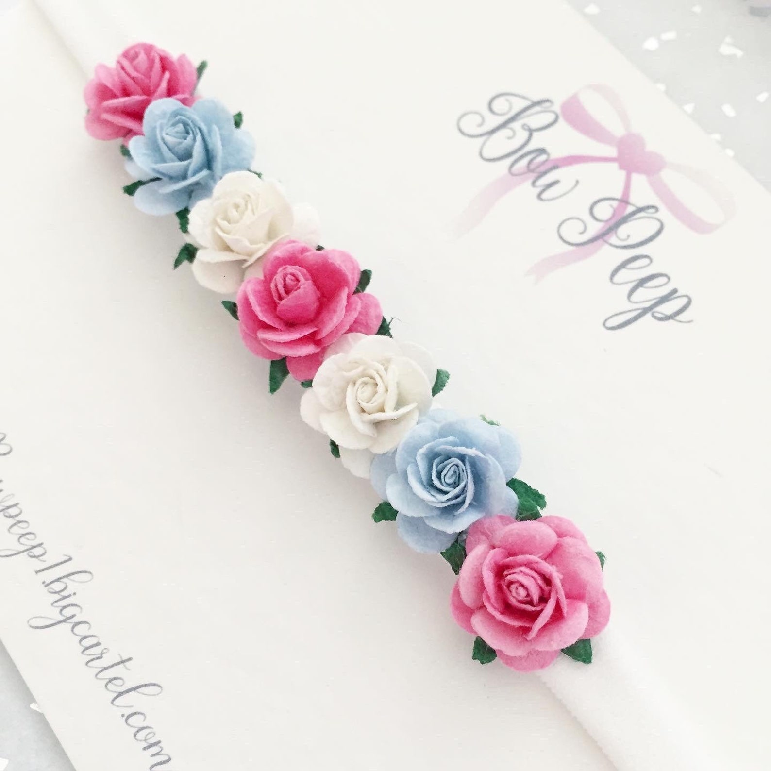 Rainbow Hair Bow Flower Girl Headband Hair Bows in the Uk Etsy