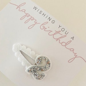 All ages available, birthday clip, birthday bow, 1st birthday clip, 2nd birthday bow, 3rd birthday clip, birthday clip, 4th birthday bow