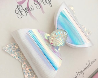 Hair bow, bow, bows, mermaid bow, baby bow, bows, hair accessories, Mermaid, gift idea, gift for a girl, hair accessories, pretty bow