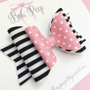 Niedliche Haarschleife, Polka dot Schleife, Babyschleifen, Haarclips, Schleifen auf Gummiband, Geschenk für Mädchen, Haarschmuck, Haarschleife, Schleifen, hübsche Schleife