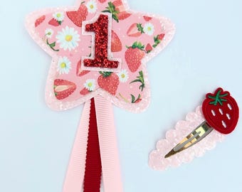 Berry 1 birthday badge, strawberry birthday badge, birthday badge, party badge, 1st birthday badge, 2nd birthday badge, 3rd birthday