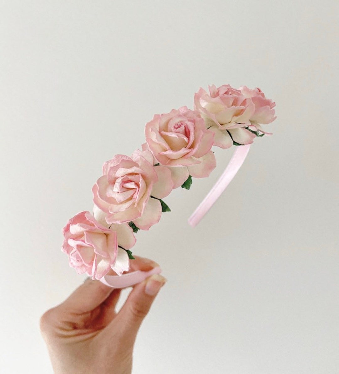 Mikado Flower Headband in Pink