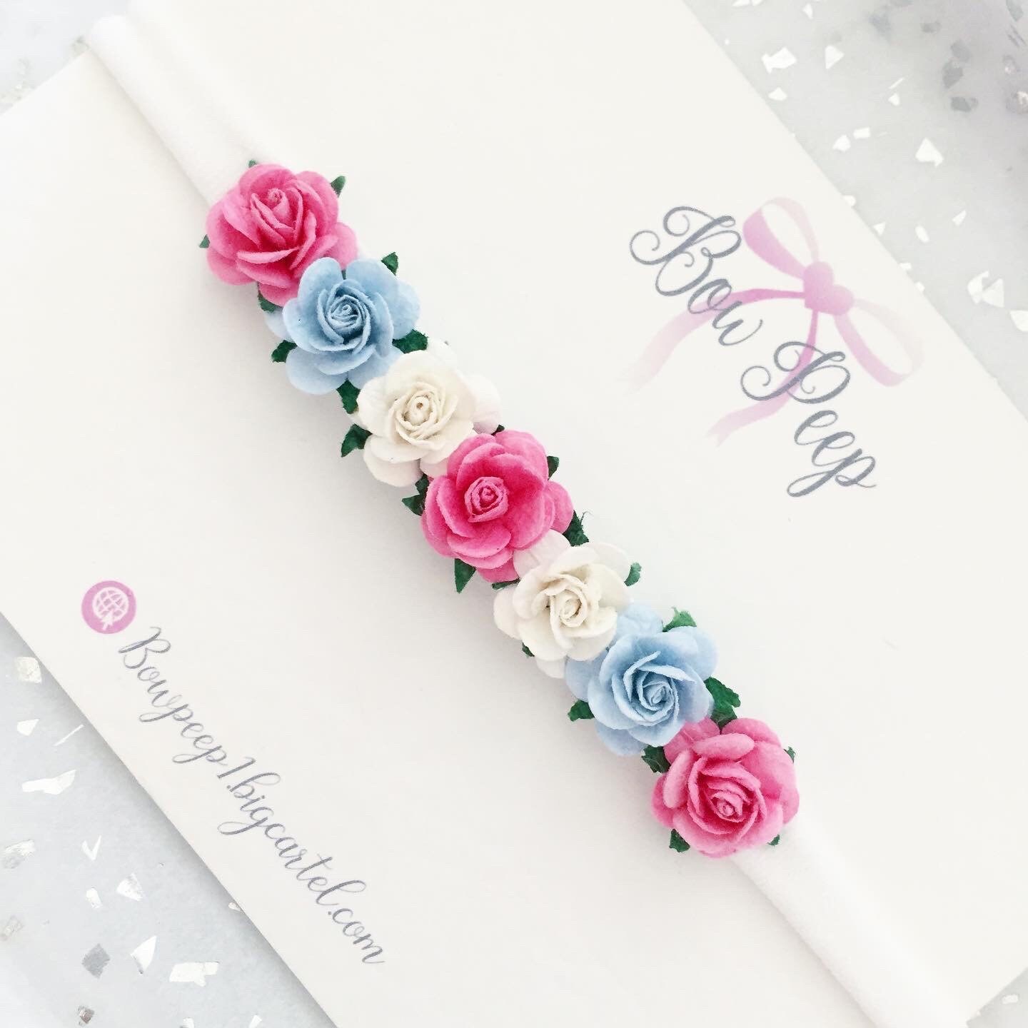 Rainbow hair bow flower girl headband hair bows in the uk Etsy