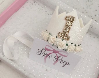 Birthday crown, 1st birthday crown, party hat, photo props, cake smash props, party crown, glitter birthday crown, 1st birthday gift ideas