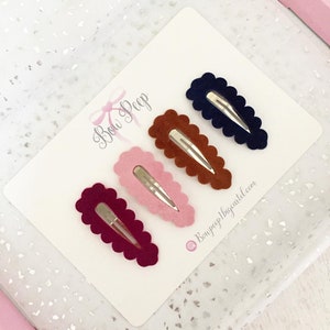 Set Snap Clips, Snapclips set, Haarclips, Haarclips für Mädchen, Fransenclips, Babyclips, Schleifensatz, Haarclips für den Herbst,