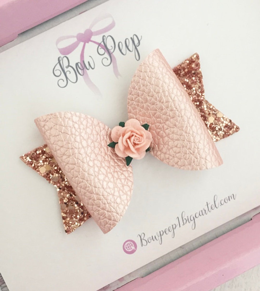 Bow Bows Hair Bows Rose Gold Rose Gold Bow Flower Bow Etsy