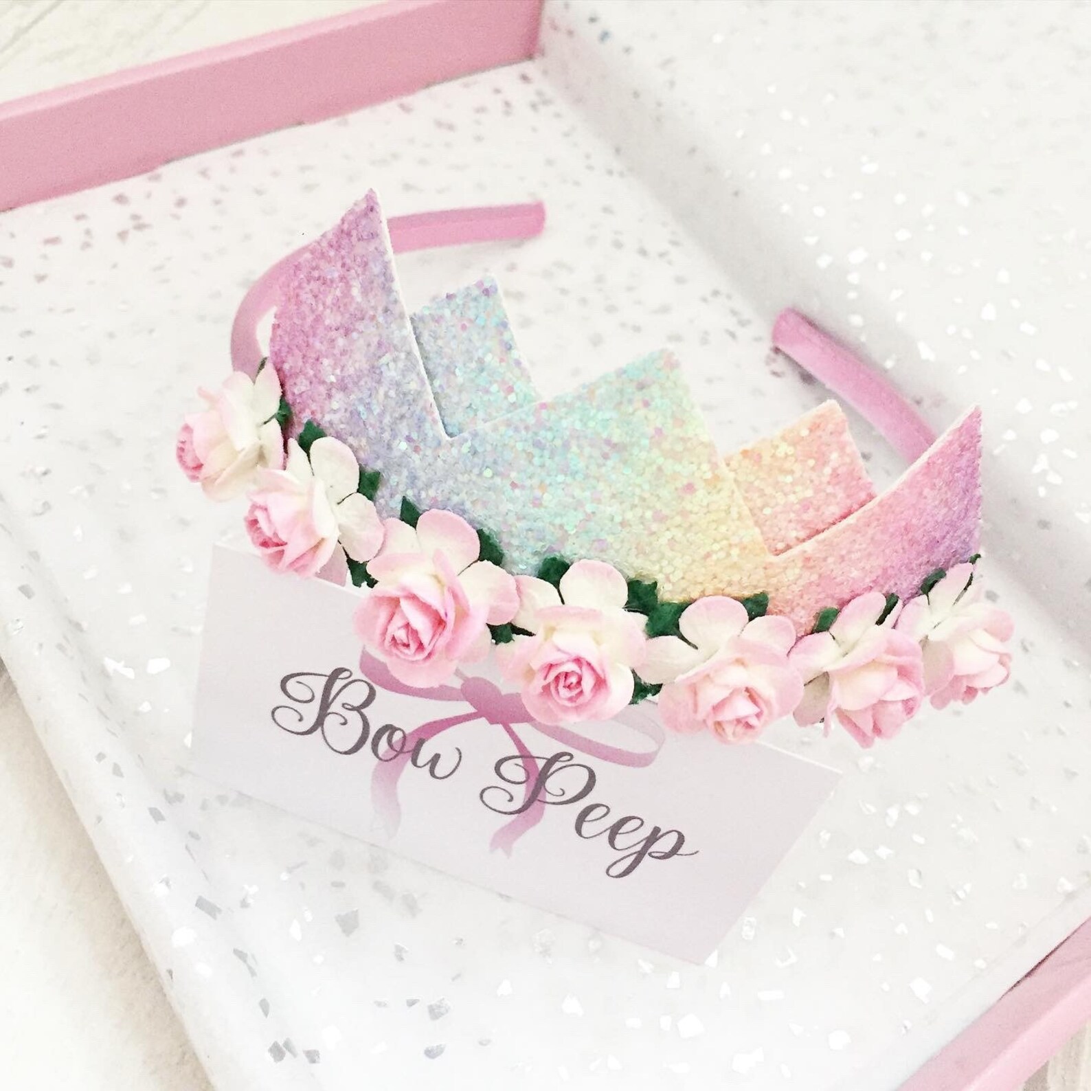 Rainbow Tiara Tiara Crown Rainbow Crown Completely Etsy