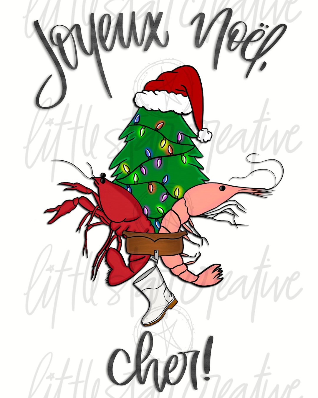 Cajun Christmas Joyeux Noel Sublimation Image Etsy