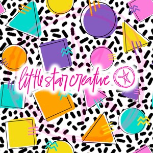 90s Vibes Seamless Pattern Set- repeating pattern, digital paper, seamless background, fabric pattern, retro seamless paper, seamless png