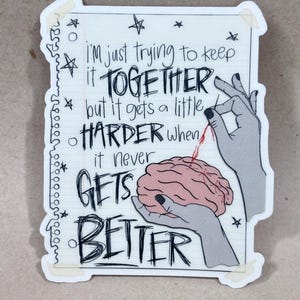 Fall Out Boy inspired 2.5” matte vinyl sticker- FOB, Music, waterproof sticker