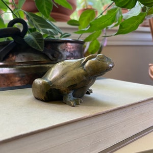 Vintage Brass Frog