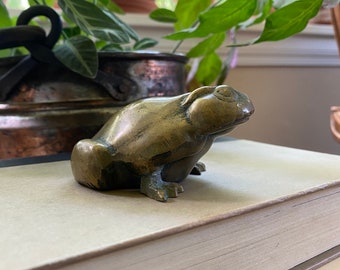 Vintage Brass Frog