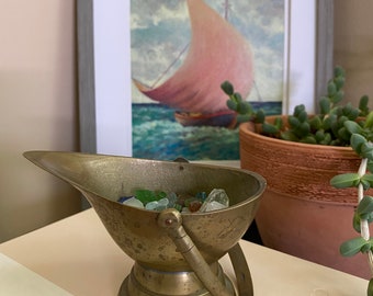 Vintage Brass Scuttle
