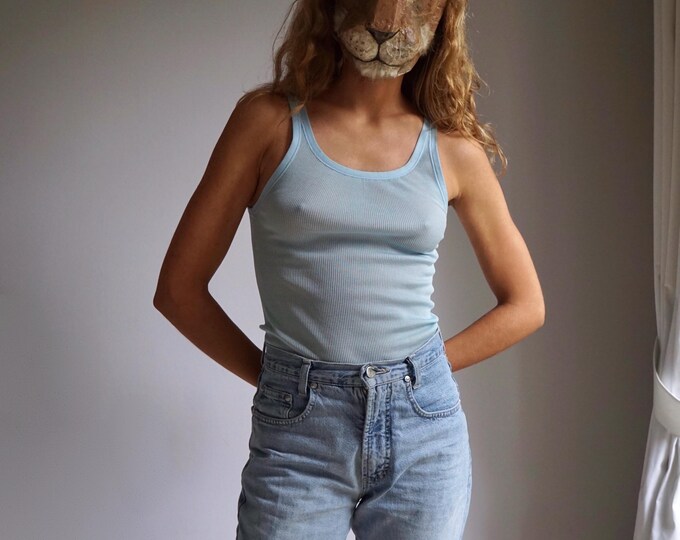 Retro Blue Lightweight Top main image 0