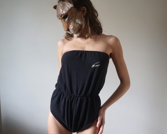 strapless bustier bodysuit