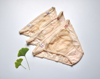 NOS 60s 70s Low Waist Mini Cotton Sheer Front Mesh Undies / Vintage Stretchy Lace Plumetis Italian Brief See-Through Underwear